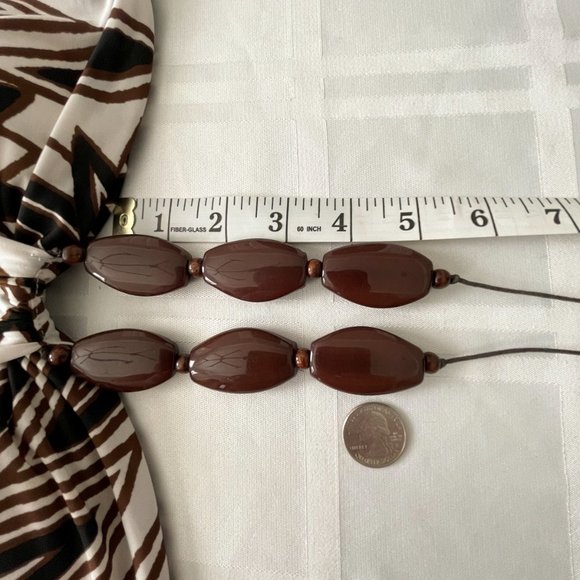 Kitty "Sexy Yet Classy" Halter Dress Brown White Black Size M/M‎ - Picture 8 of 12